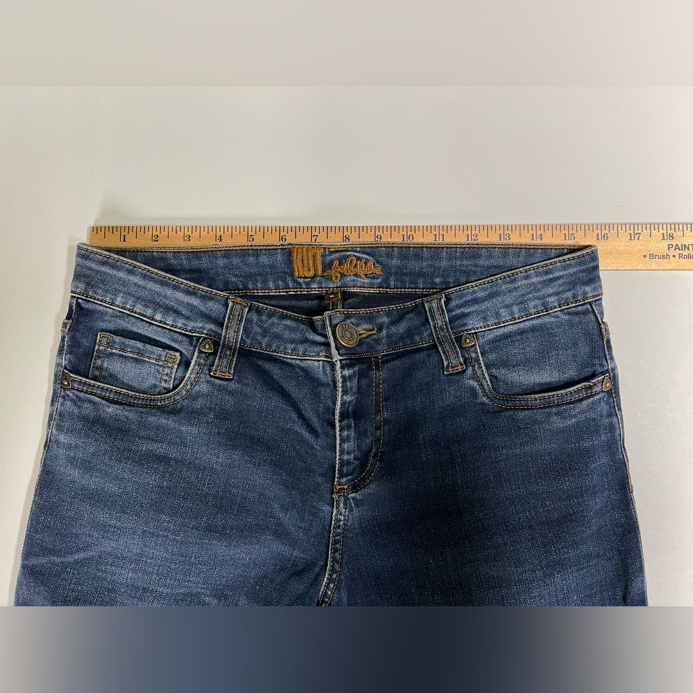 Kut from the Kloth Skinny Ankle Raw Hem Jeans Womens 8 - Picture 5 of 7
